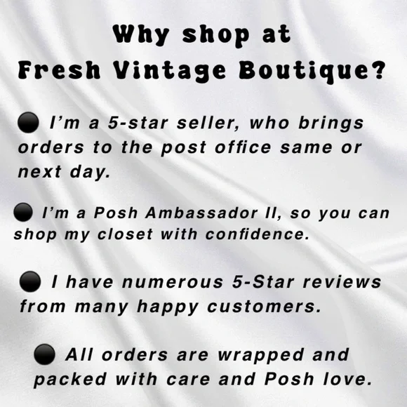 Meet your Posher, Fresh Vintage Boutique, 5 Star Seller, Posh Ambassador II - Picture 2 of 9